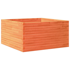 vidaXL viaszbarna tömör fenyőfa kerti virágláda 90x90x46 cm kerti tárolás