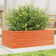 vidaXL Viaszbarna tömör fenyőfa kerti virágtartó 70 x 40 x 23 cm kerti tárolás