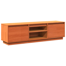 vidaXL viaszbarna tömör fenyőfa TV-szekrény 140 x 35 x 40 cm bútor