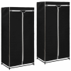 vidaXL vidaXL 2 db fekete ruhásszekrény 75 x 50 x 160 cm