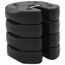 vidaXL vidaXL 4db fekete beton pavilon súly 220 x 30 mm barkácsgép tartozék