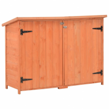 vidaXL vidaXL fa kerti fészer 120 x 50 x 91 cm kerti tárolás