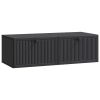 vidaXL vidaXL Fali TV szekrény Fekete 98 x 41 x 30 cm Szerelt Fa