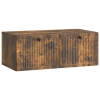 vidaXL vidaXL Fali TV szekrény Füstös Tölgy 78,5 x 41 x 30 cm Szerelt Fa