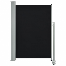 vidaXL vidaXL fekete behúzható oldalsó terasz napellenző 120 x 300 cm fogó