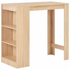 vidaXL vidaXL tölgyfa színű bárasztal polccal 110 x 50 x 103 cm bútor
