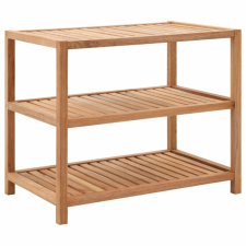 vidaXL vidaXL tömör diófa fürdőszobai polc 65 x 40 x 55 cm fürdőszoba kiegészítő