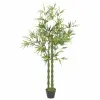 vidaXL vidaXL zöld, cserepes műbambusz 160 cm