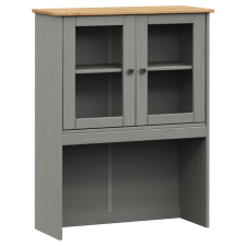vidaXL VIGO szürke tömör fenyőfa tálaló felső 78x30x100 cm (353207) bútor