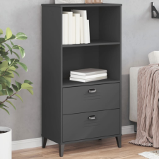 vidaXL VIKEN antracitszürke szerelt fa könyvszekrény 60 x 35 x 123 cm bútor