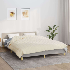vidaXL világos krémszínű szövet súlyozott takaró 200 x 230 cm 9 kg lakástextília