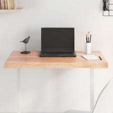 vidaXL világosbarna asztallap 80x60x(2-4) cm kezelt tömör élőszegélyes bútor