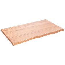 vidaXL világosbarna kezelt tömör tölgyfa asztallap 100x60x4 cm (3156369) bútor