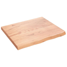 vidaXL Világosbarna kezelt tömör tölgyfa asztallap 60x50x2 cm bútor