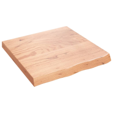 vidaXL világosbarna kezelt tömör tölgyfa asztallap 60x60x6 cm (3156352) bútor