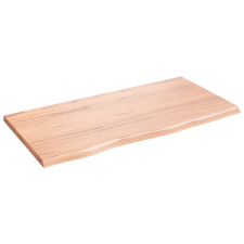 vidaXL világosbarna kezelt tömör tölgyfa asztallap 80x40x2 cm (3156353) bútor