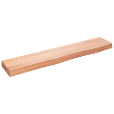vidaXL világosbarna kezelt tömör tölgyfa fali polc 100x20x6 cm (363679) bútor