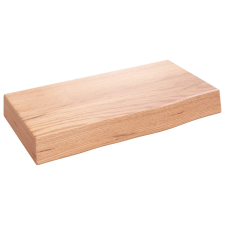 vidaXL világosbarna kezelt tömör tölgyfa fali polc 40x20x6 cm (363625) bútor