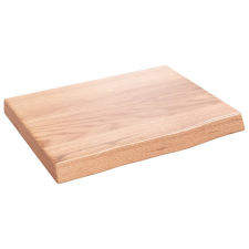 vidaXL világosbarna kezelt tömör tölgyfa fali polc 40x30x(2-4) cm (363627) bútor