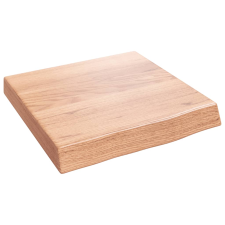vidaXL világosbarna kezelt tömör tölgyfa fali polc 40x40x(2-6) cm (363631) bútor
