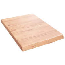 vidaXL világosbarna kezelt tömör tölgyfa fali polc 40x60x(2-4) cm (363636) bútor