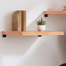 vidaXL világosbarna kezelt tömör tölgyfa fali polc 60x60x(2-6) cm bútor