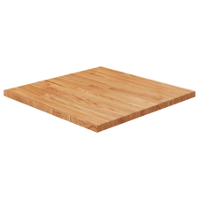 vidaXL világosbarna kezelt tömör tölgyfa négyzet asztallap 60x60x2,5cm bútor