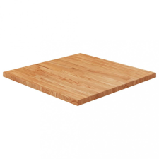 vidaXL Világosbarna kezelt tömör tölgyfa négyzet asztallap 60x60x2,5cm bútor