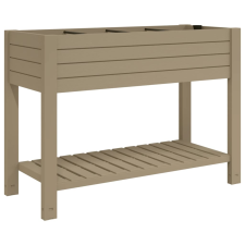 vidaXL világosbarna polipropilén magaságyás 110x45x79 cm (364176) kerti tárolás