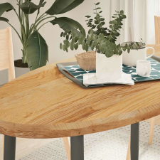 vidaXL világosbarna tömör akácfa ovális alakú asztallap 120x60x4 cm bútor