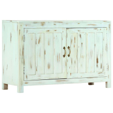 vidaXL világoskék tömör mangófa tálalószekrény 110 x 35 x 70 cm bútor