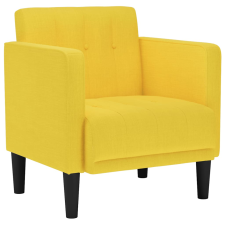 vidaXL világossárga szövet kanapészék karfás szék 53 cm (4100550) bútor