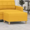 vidaXL világossárga szövet lábzsámoly 70x55x41 cm