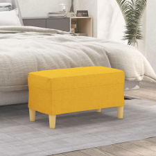 vidaXL világossárga szövet pad 70x35x41 cm bútor