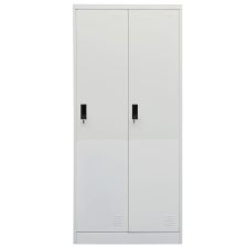 vidaXL világosszürke acél ruhásszekrény 80 x 50 x 180 cm (335967) bútor