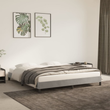 vidaXL világosszürke bársony ágykeret 180x200 cm ágy és ágykellék