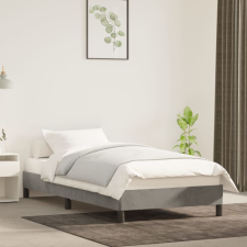 vidaXL világosszürke bársony ágykeret 90x190 cm ágy és ágykellék