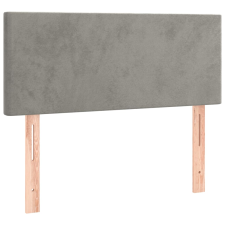 vidaXL világosszürke bársony fejtámla 100x5x78/88 cm (345778) ágy és ágykellék