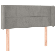 vidaXL világosszürke bársony fejtámla 103x16x78/88 cm (3118810) ágy és ágykellék