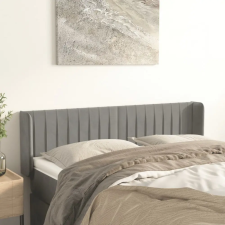 vidaXL világosszürke bársony fejtámla 147x16x78/88 cm ágy és ágykellék