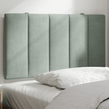vidaXL világosszürke bársony fejtámla párna 90 cm ágy és ágykellék