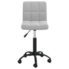 vidaXL világosszürke bársony forgó étkezőszék (3087596) bútor