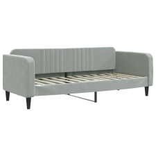 vidaXL világosszürke bársony kanapéágy keret 80 x 200 cm (354079) ágy és ágykellék