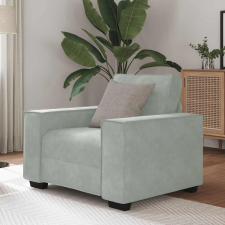 vidaXL világosszürke bársony kanapéfotel 59 cm bútor