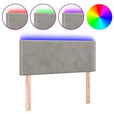vidaXL világosszürke bársony LED-es fejtámla 100x5x78/88 cm (3121514) ágy és ágykellék