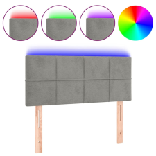 vidaXL világosszürke bársony LED-es fejtámla 90x5x78/88 cm (3121648) ágy és ágykellék