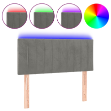 vidaXL világosszürke bársony LED-es fejtámla 90x5x78/88 cm (3121886) ágy és ágykellék