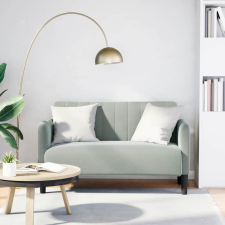 vidaXL világosszürke bársony loveseat kanapé 109 cm (4100587) bútor