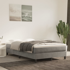 vidaXL világosszürke bársony zsebrugós ágymatrac 120 x 220 x 20 cm ágy és ágykellék