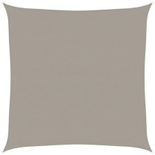 vidaXL világosszürke HDPE négyszögű napvitorla 160 g/m² 4x4 m kerti bútor